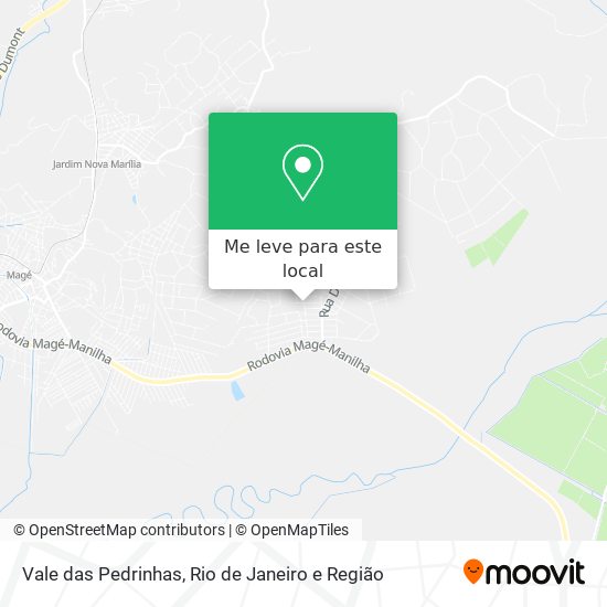 Vale das Pedrinhas mapa