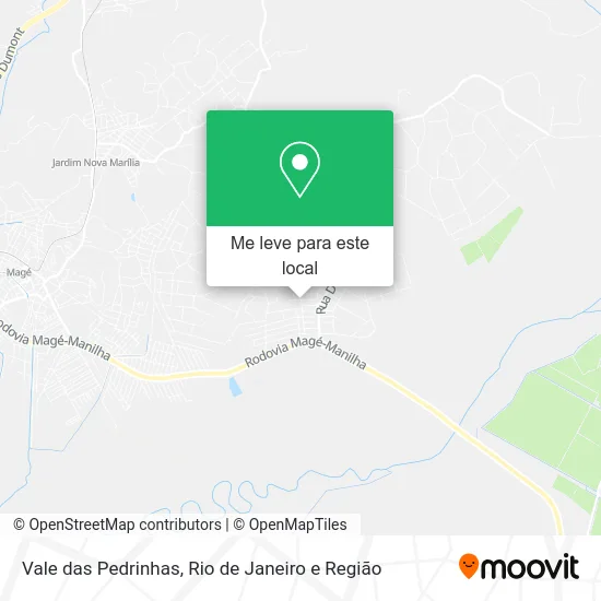 Vale das Pedrinhas mapa