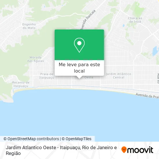 Jardim Atlantico Oeste - Itaipuaçu mapa