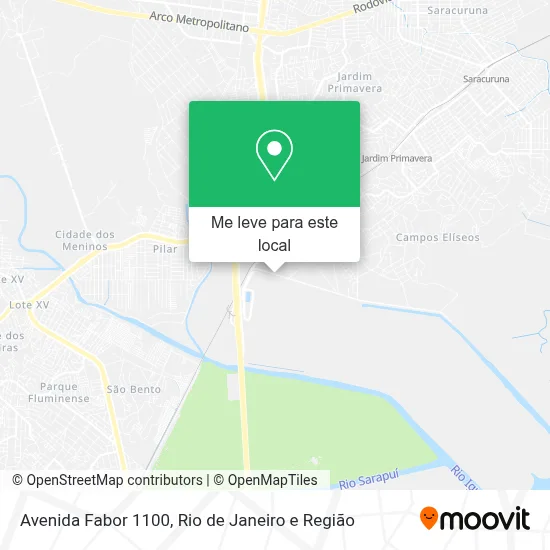Avenida Fabor 1100 mapa