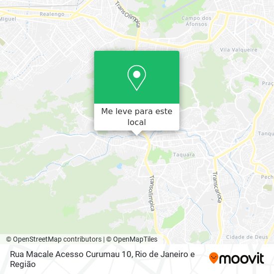 Rua Macale Acesso Curumau 10 mapa