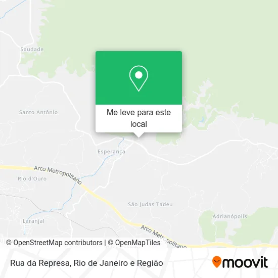 Rua da Represa mapa