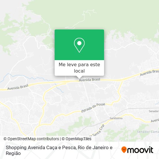 Shopping Avenida Caça e Pesca mapa
