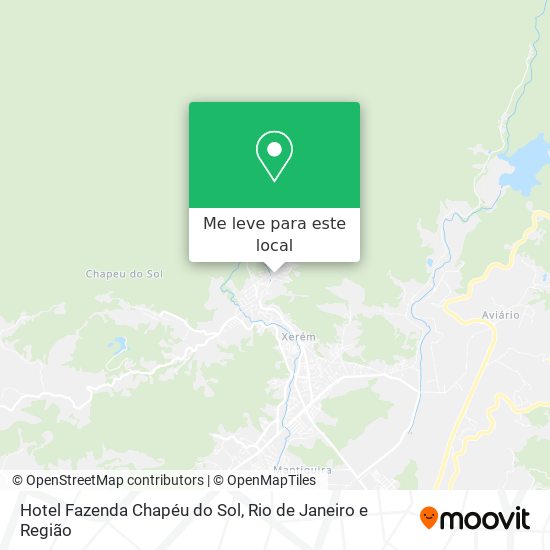 Hotel Fazenda Chapéu do Sol mapa