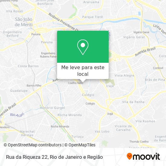 Rua da Riqueza 22 mapa