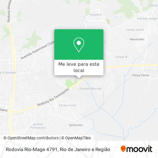 Rodovia Rio-Mage 4791 mapa