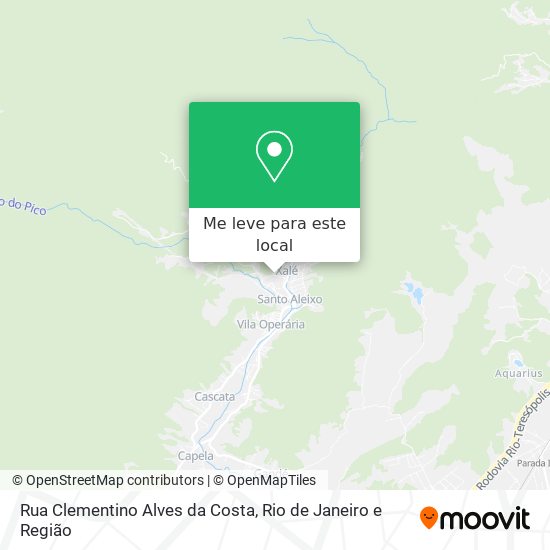 Rua Clementino Alves da Costa mapa