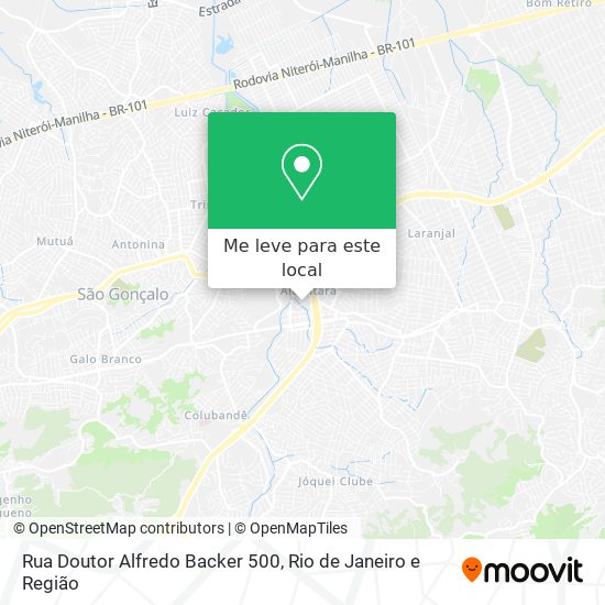 Rua Doutor Alfredo Backer 500 mapa