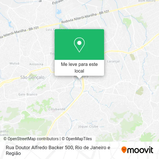 Rua Doutor Alfredo Backer 500 mapa
