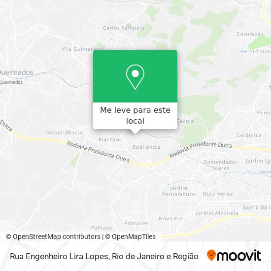Rua Engenheiro Lira Lopes mapa