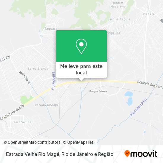 Estrada Velha Rio Magé mapa