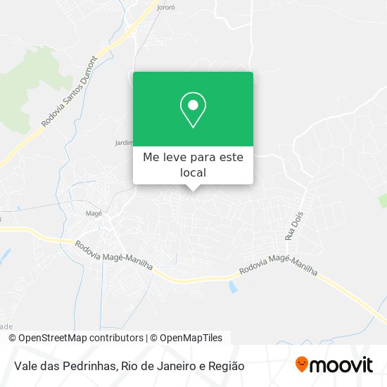 Vale das Pedrinhas mapa