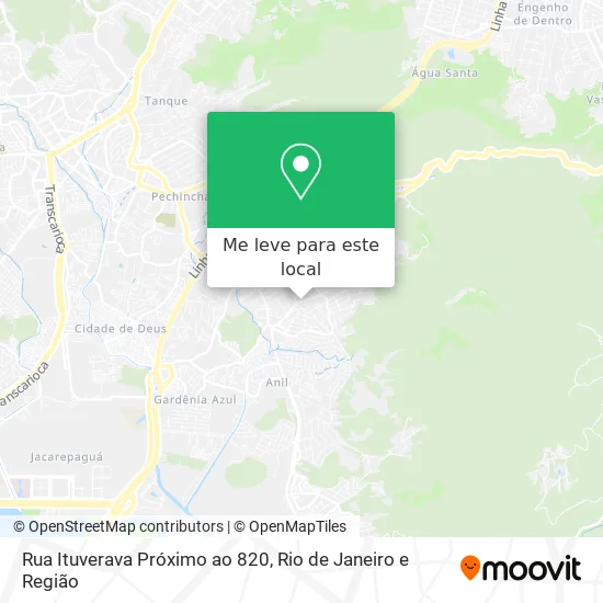 Rua Ituverava Próximo ao 820 mapa