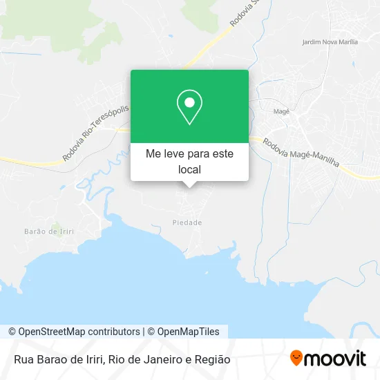 Rua Barao de Iriri mapa