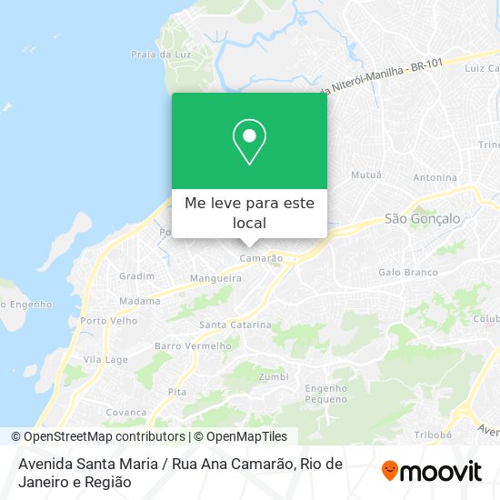 Avenida Santa Maria / Rua Ana Camarão mapa