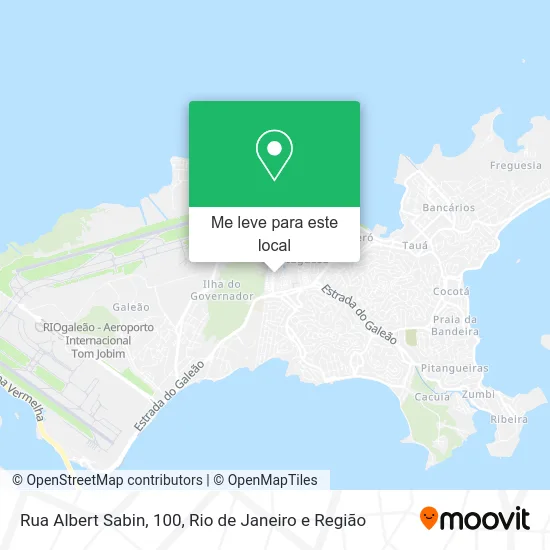 Rua Albert Sabin, 100 mapa
