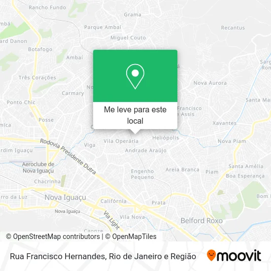 Rua Francisco Hernandes mapa