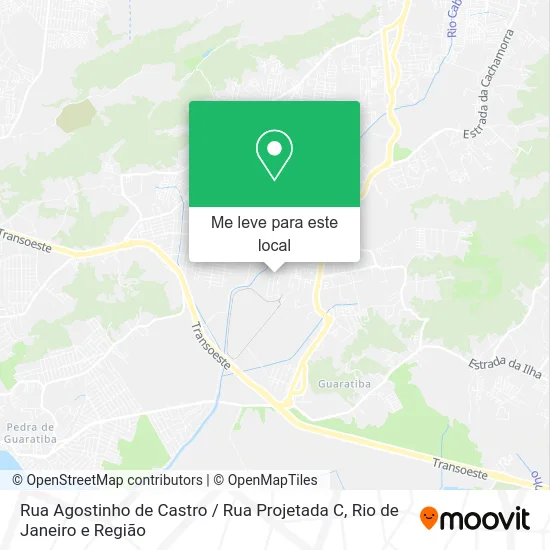 Rua Agostinho de Castro / Rua Projetada C mapa