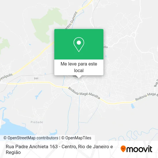 Rua Padre Anchieta 163 - Centro mapa