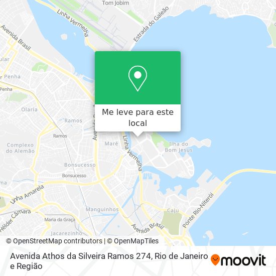 Avenida Athos da Silveira Ramos 274 mapa