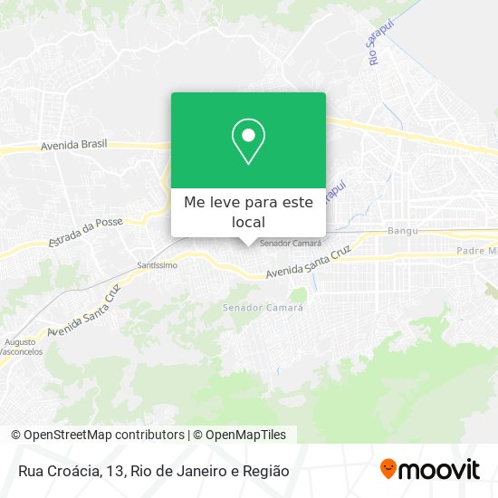 Rua Croácia, 13 mapa