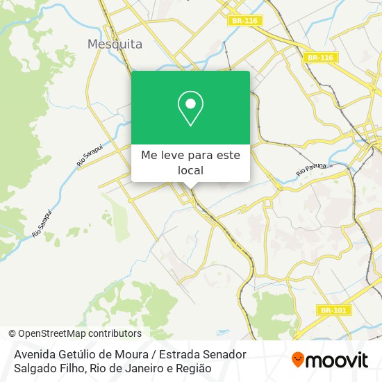Avenida Getúlio de Moura / Estrada Senador Salgado Filho mapa