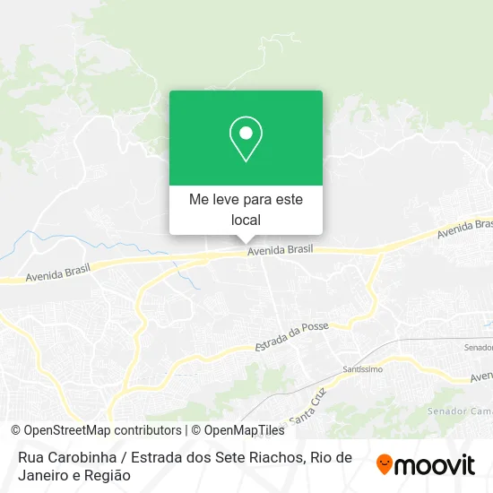 Rua Carobinha / Estrada dos Sete Riachos mapa