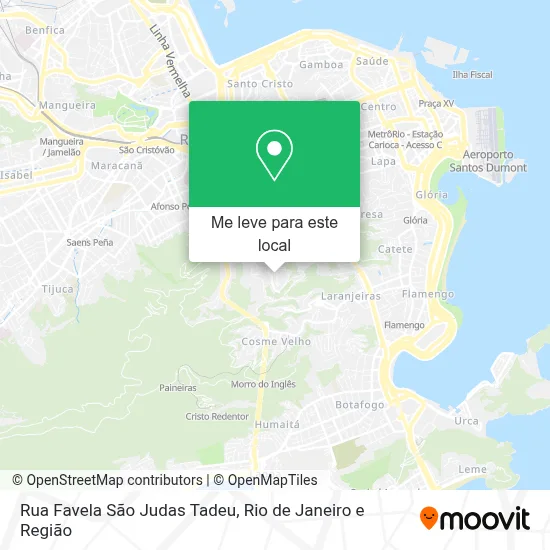 Rua Favela São Judas Tadeu mapa