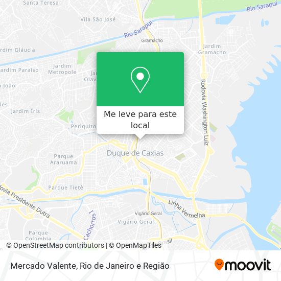 Mercado Valente mapa