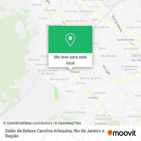 Salão de Beleza Carolina Arlequina mapa