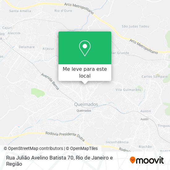 Rua Julião Avelino Batista 70 mapa