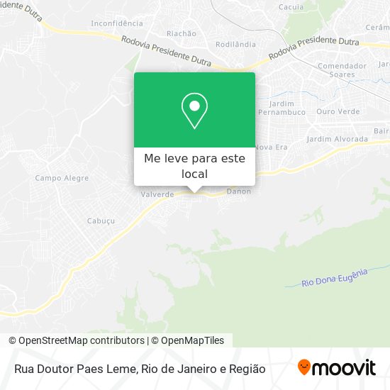 Rua Doutor Paes Leme mapa