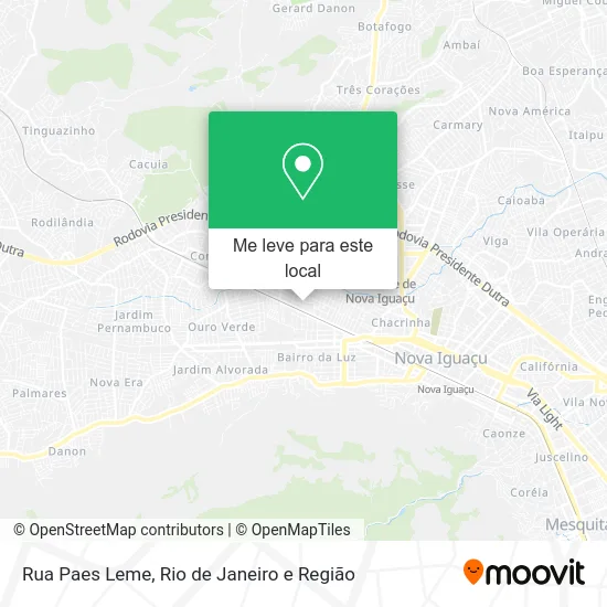 Rua Paes Leme mapa