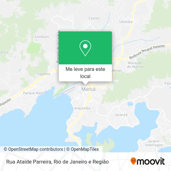 Rua Ataíde Parreira mapa