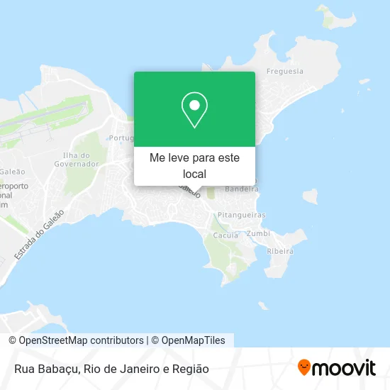 Rua Babaçu mapa