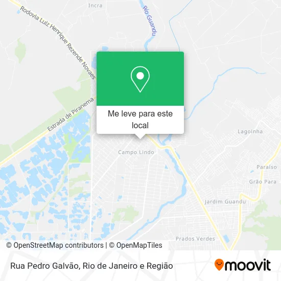 Rua Pedro Galvão mapa