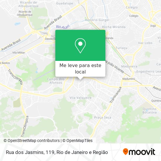 Rua dos Jasmins, 119 mapa