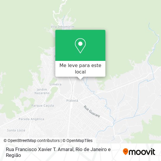 Rua Francisco Xavier T. Amaral mapa
