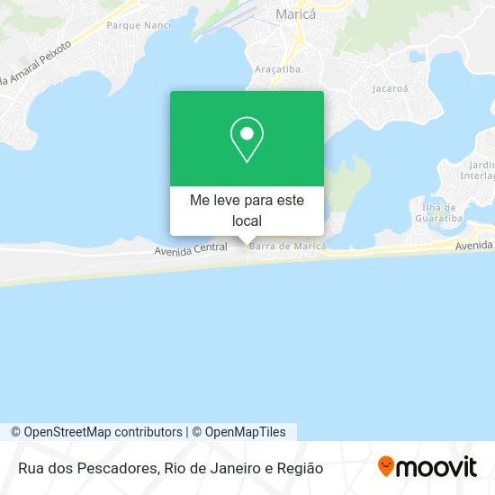 Rua dos Pescadores mapa