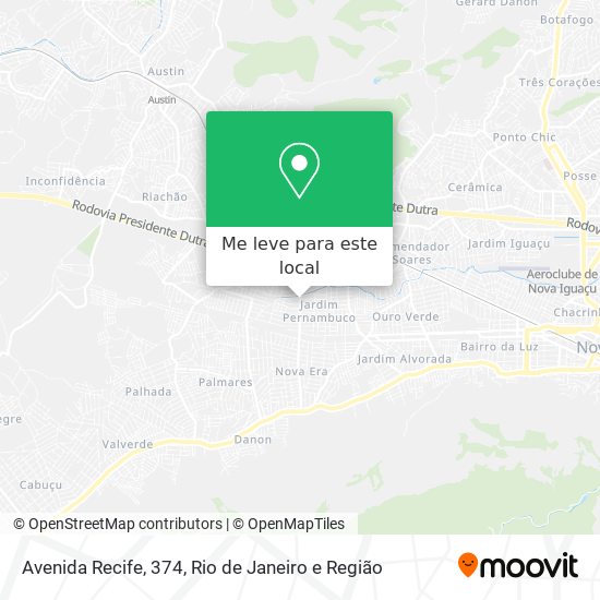 Avenida Recife, 374 mapa