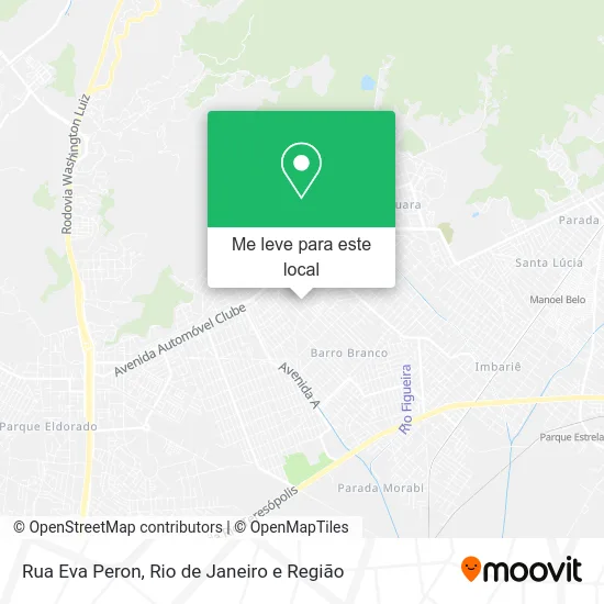 Rua Eva Peron mapa
