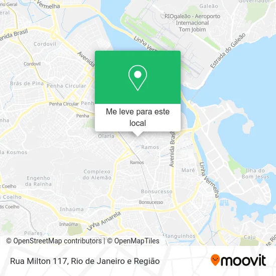 Rua Milton 117 mapa