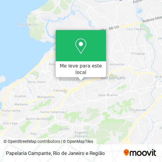 Papelaria Campante mapa