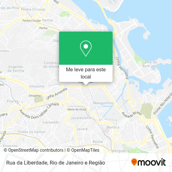 Rua da Liberdade mapa