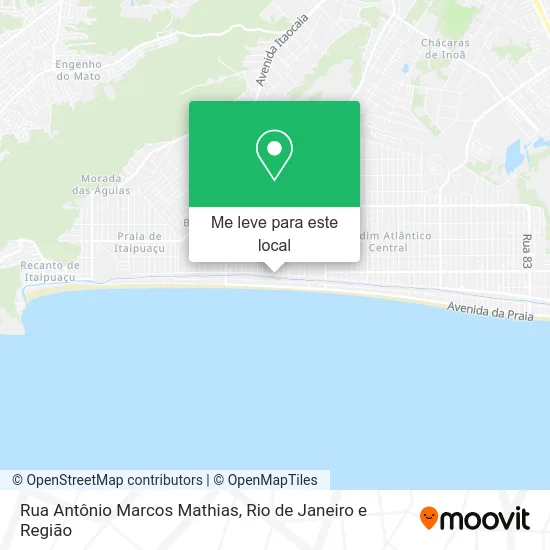 Rua Antônio Marcos Mathias mapa