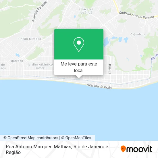 Rua Antônio Marques Mathias mapa