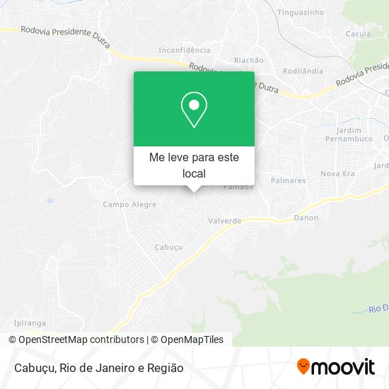 Cabuçu mapa