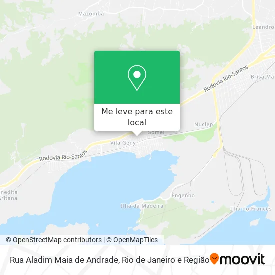 Rua Aladim Maia de Andrade mapa