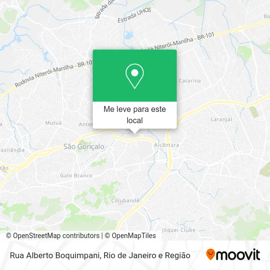 Rua Alberto Boquimpani mapa