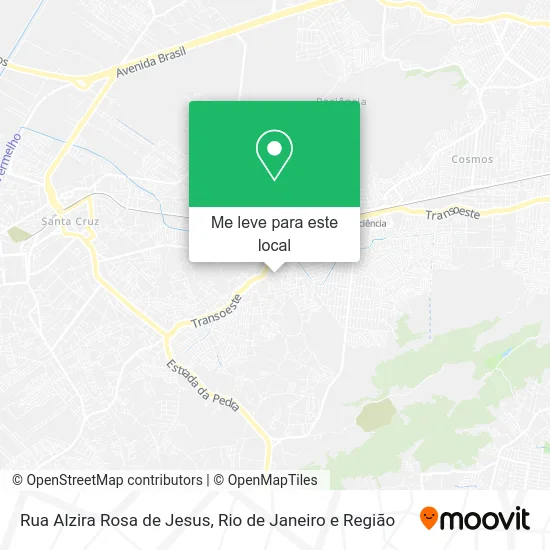Rua Alzira Rosa de Jesus mapa